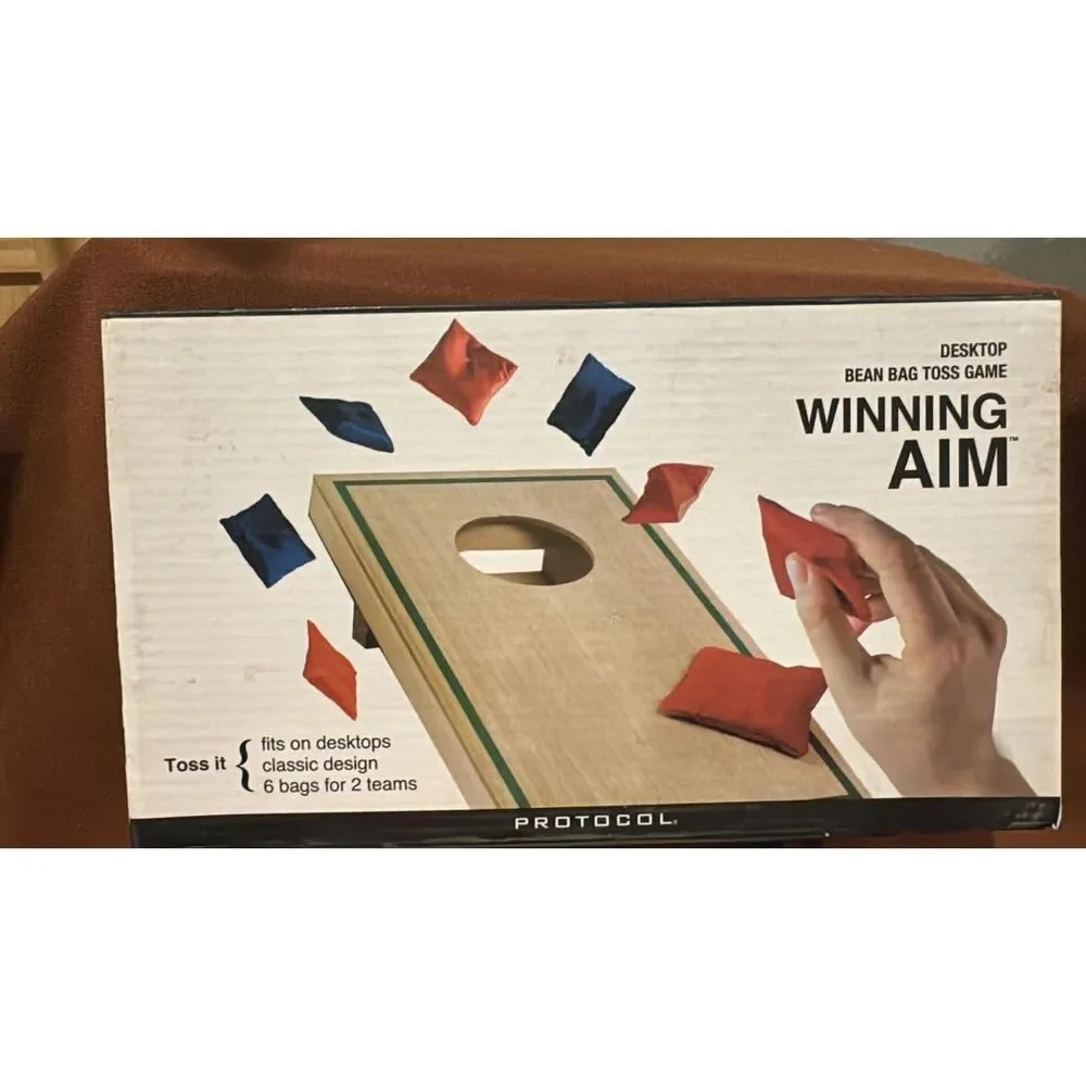 Mini Desktop Beanbag Toss Corhole Board Game Rrotocol